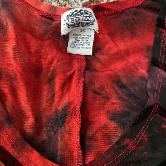 Velvet chevron striped blouse - Picture 3 of 5